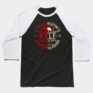 Authentic Wilderness Wolf Baseball T-Shirt